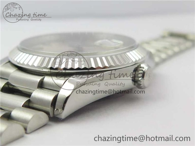 Day-Date 36 SS 128239 Bp Maker Best Edition Silver Dial on President Bracelet