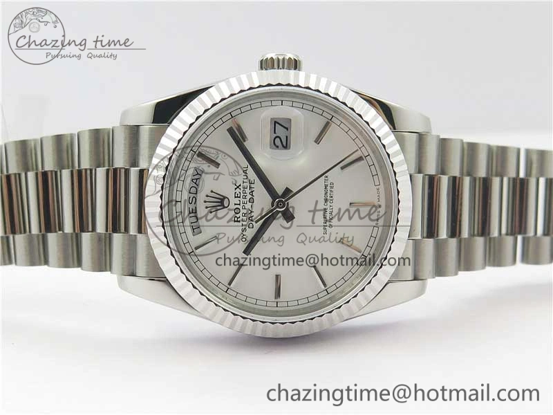 Day-Date 36 SS 128239 Bp Maker Best Edition White Dial on President Bracelet