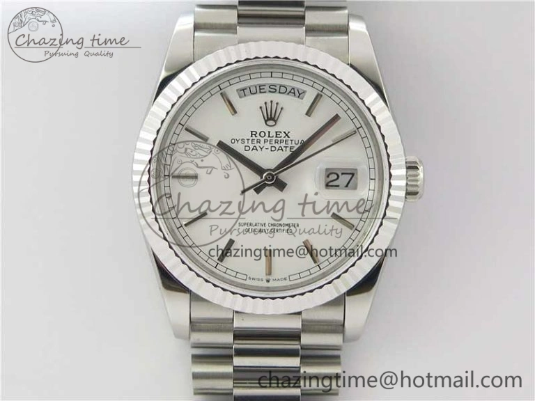 Day-Date 36 SS 128239 Bp Maker Best Edition White Dial on President Bracelet