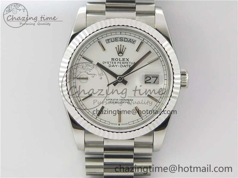 Day-Date 36 SS 128239 Bp Maker Best Edition White Dial on President Bracelet