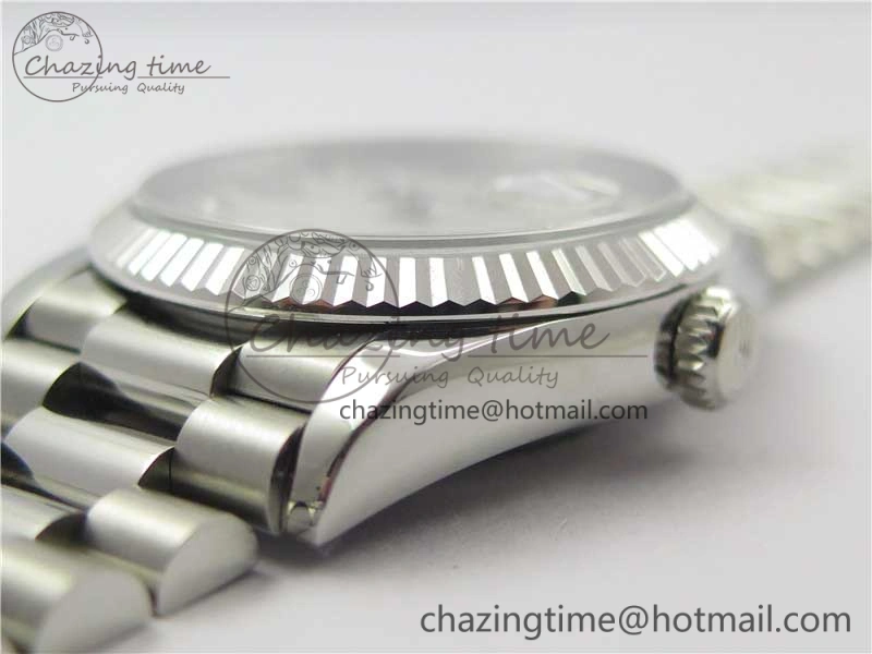 Day-Date 36 SS 128239 Bp Maker Best Edition White MOP Dial Crystral Markers on President Bracelet