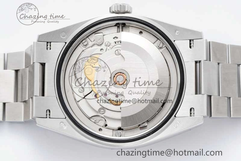 Day Date 36 SS RAF Best Edition Blue Black Diamonds Dial on YG Bracelet A2836
