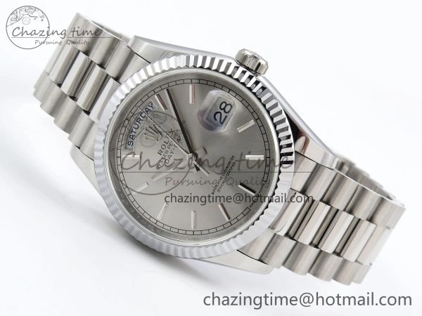 Day Date 36 SS TWSF Best Edition Silver Dial on SS Bracelet A2836