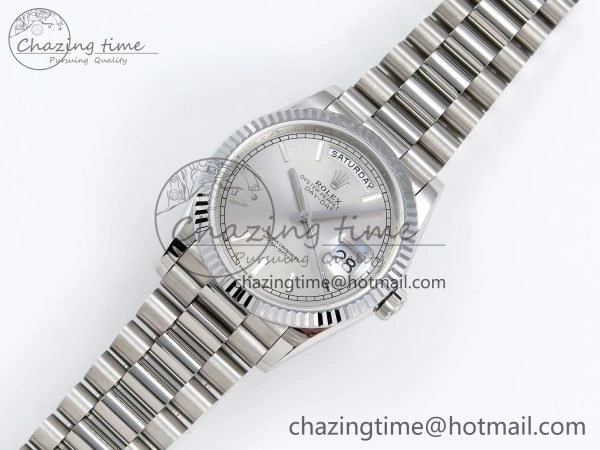 Day Date 36 SS TWSF Best Edition Silver Dial on SS Bracelet A2836