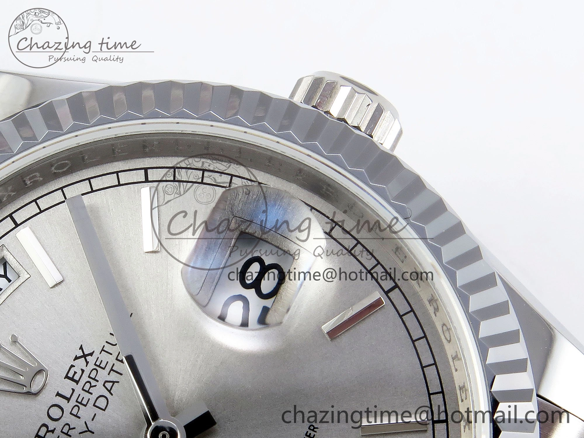 Day Date 36 SS TWSF Best Edition Silver Dial on SS Bracelet A2836