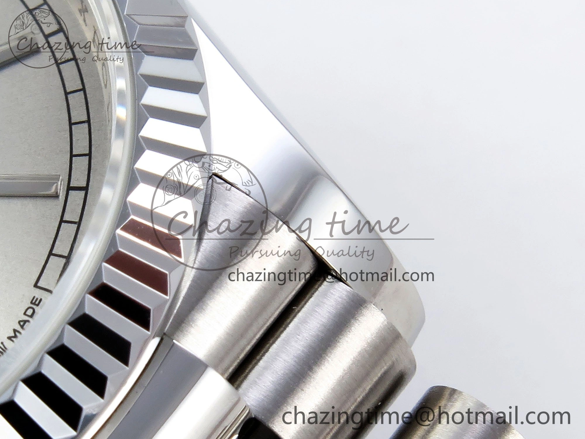 Day Date 36 SS TWSF Best Edition Silver Dial on SS Bracelet A2836