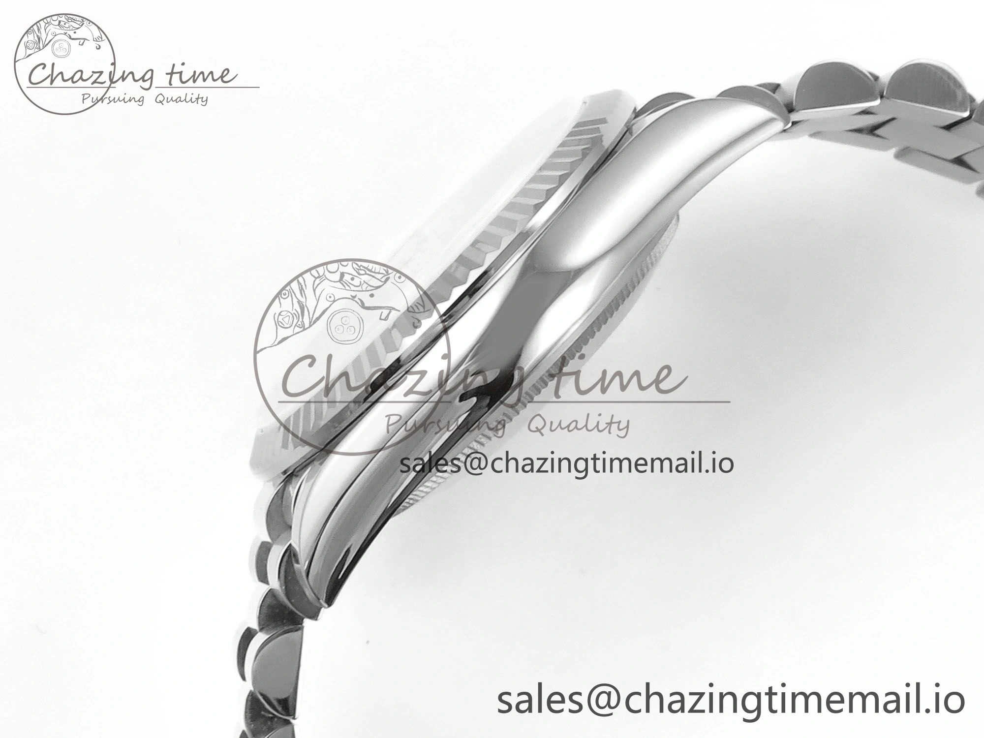 Day Date 36 YG 128236 KF 1:1 Best Edition Blue Ombre Dial on President Bracelet A2836 (Gain Weight)