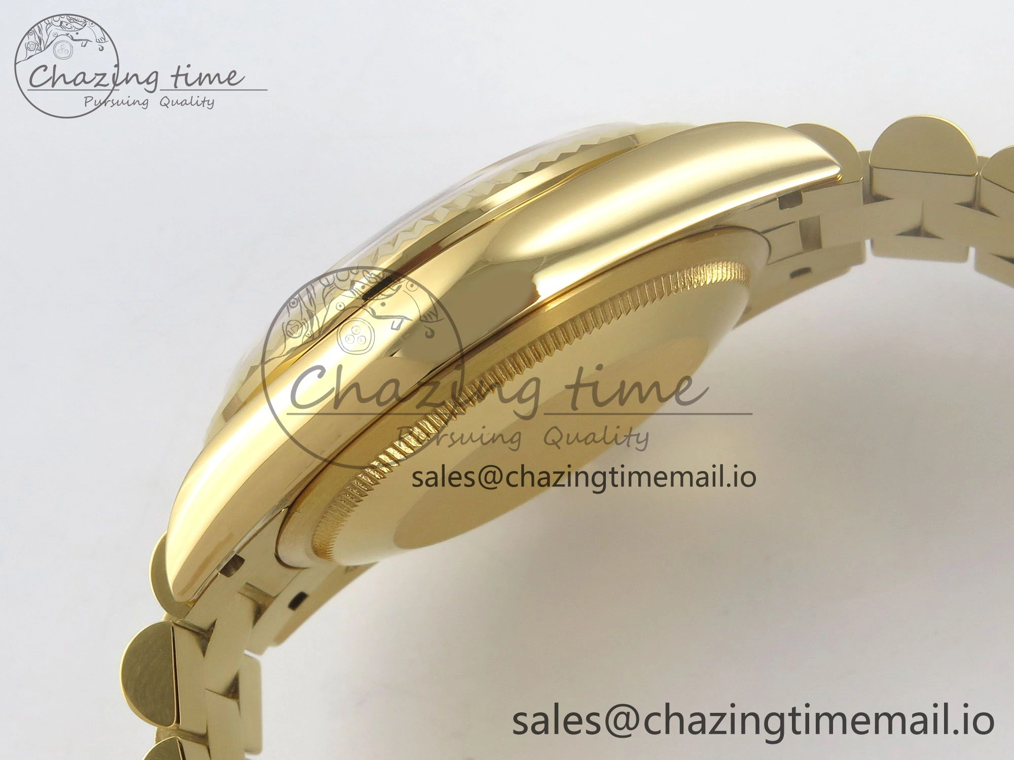 Day Date 36 YG 128238 KF 1:1 Best Edition Green Dial on President Bracelet A2836 (Gain Weight)