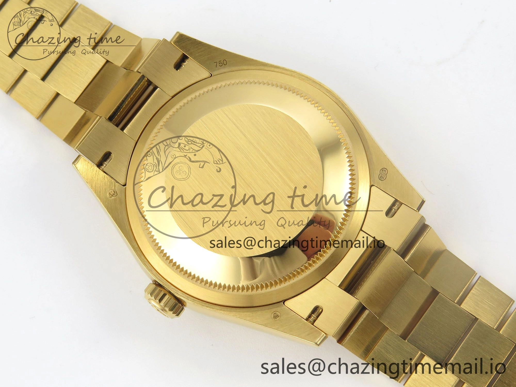 Day Date 36 YG 128238 KF 1:1 Best Edition Green Dial on President Bracelet A2836 (Gain Weight)
