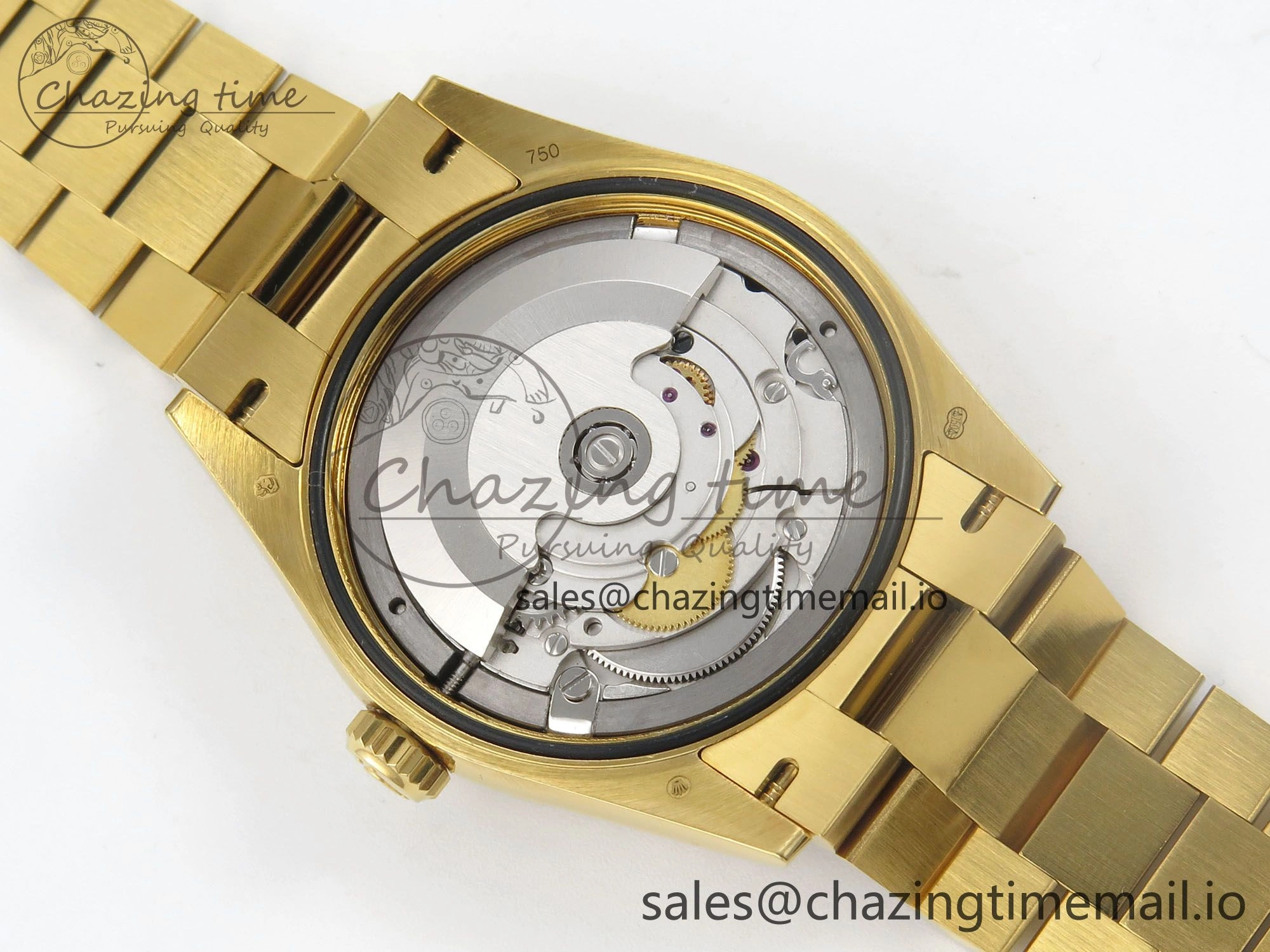 Day Date 36 YG 128238 KF 1:1 Best Edition Green Dial on President Bracelet A2836 (Gain Weight)