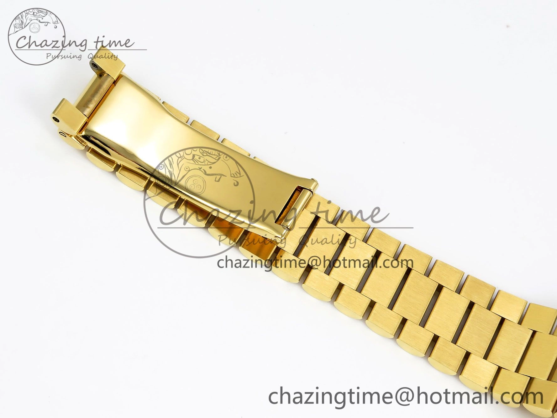 Day Date 36 YG RAF 1:1 Best Edition Green Stone Dial on YG Bracelet A2836