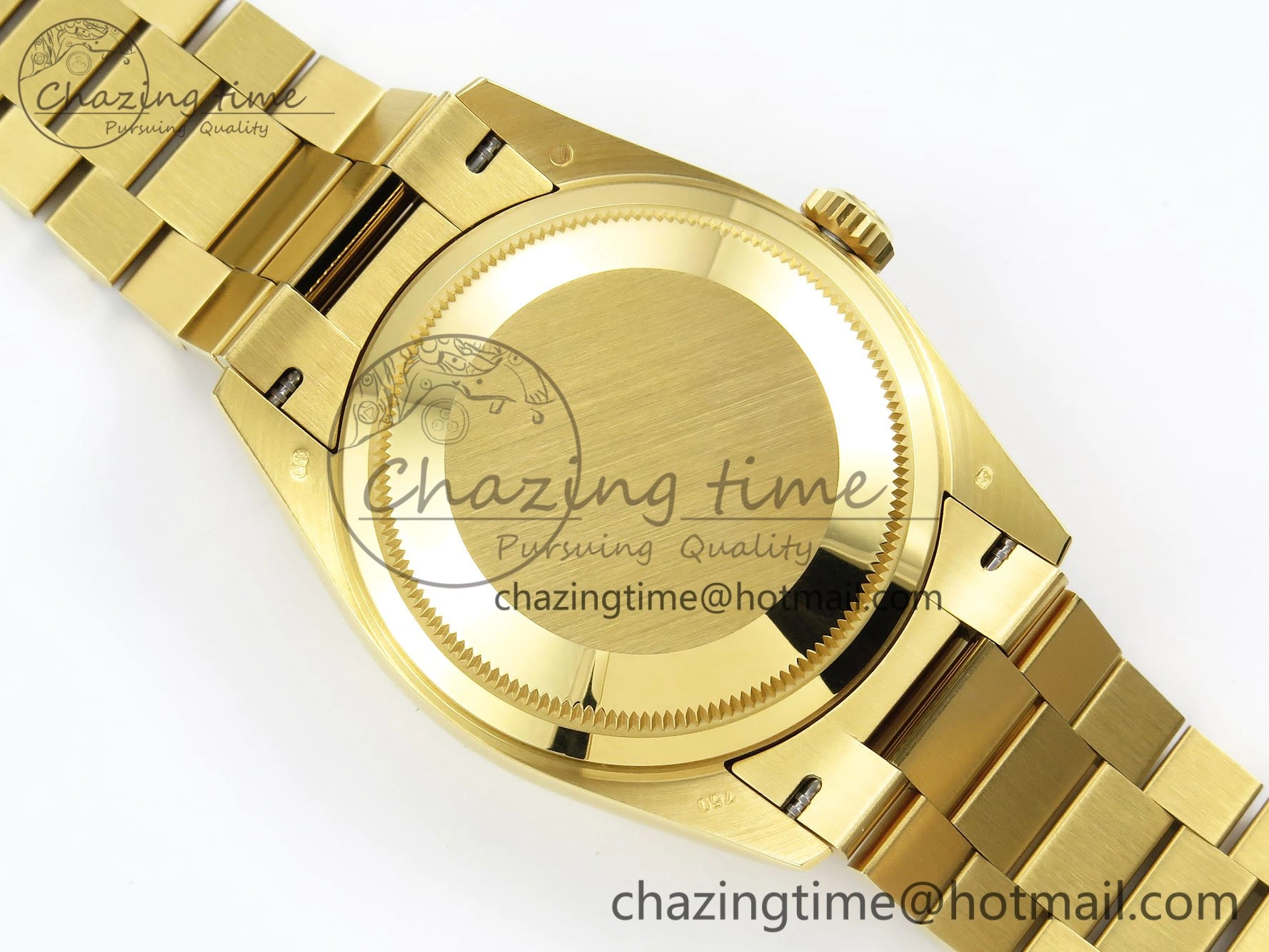 Day Date 36 YG RAF 1:1 Best Edition Green Stone Roman Dial on YG Bracelet A2836