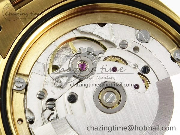 Day Date 36 YG RAF 1:1 Best Edition Green Stone Roman Dial on YG Bracelet A2836