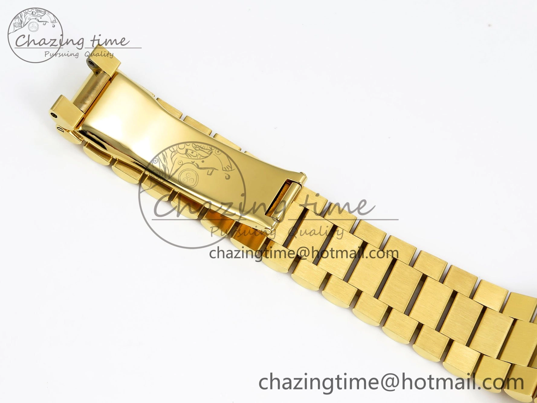 Day Date 36 YG RAF 1:1 Best Edition Green Stone Roman Dial on YG Bracelet A2836