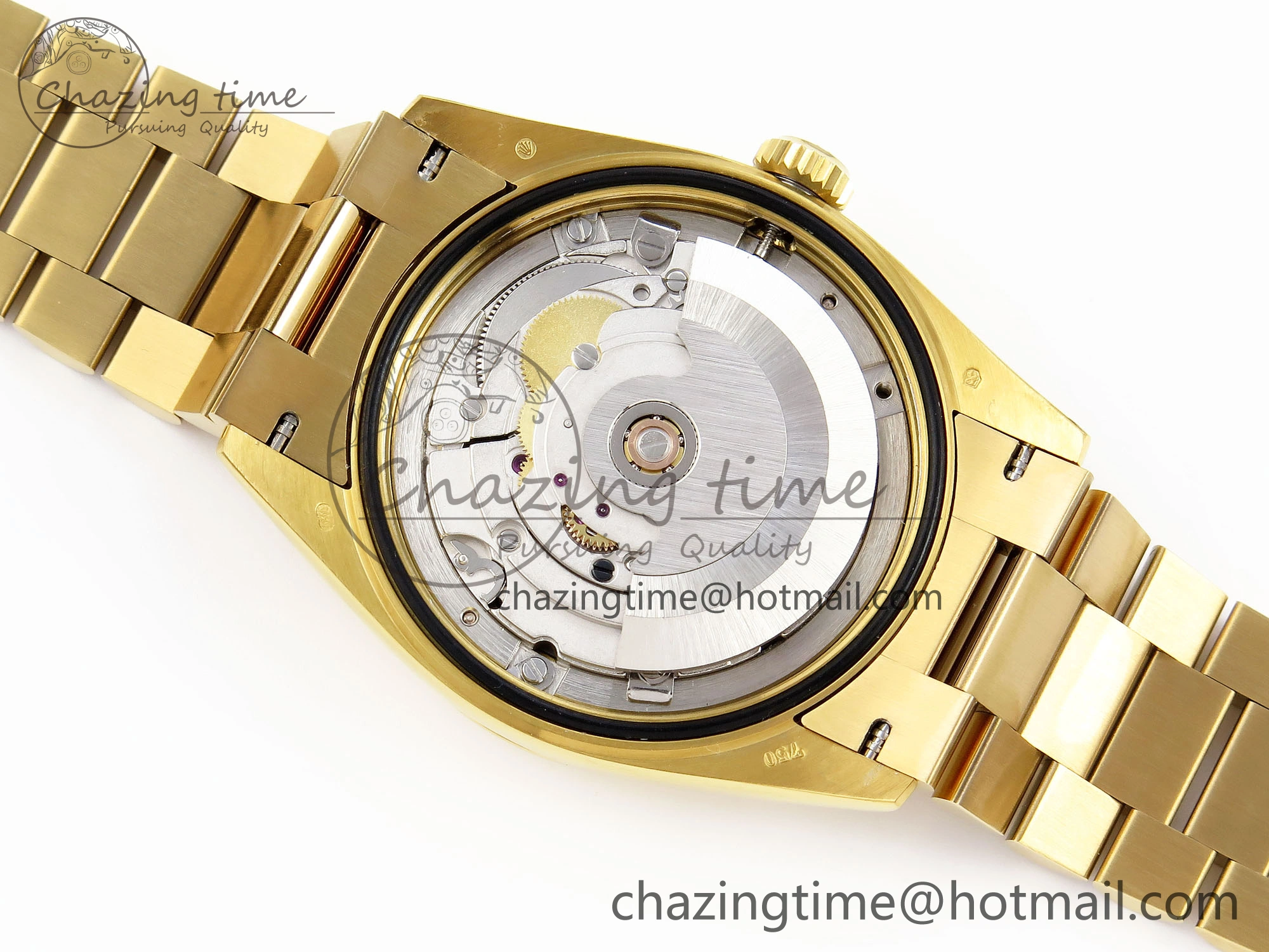 Day Date 36 YG RAF 1:1 Best Edition Red Carnelian Dial on YG Bracelet A2836