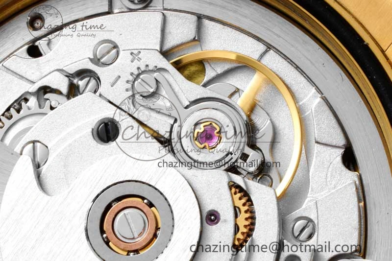 Day Date 36 YG RAF Best Edition Brown Wave Dial on YG Bracelet A2836