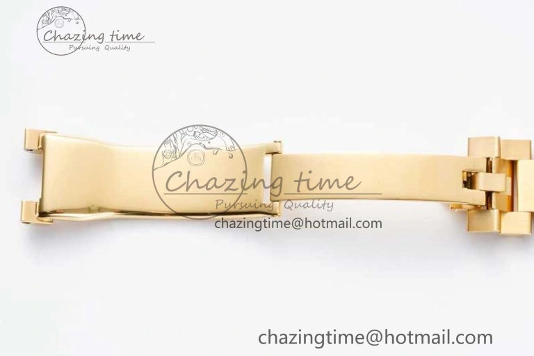Day Date 36 YG RAF Best Edition Brown Wave Dial on YG Bracelet A2836