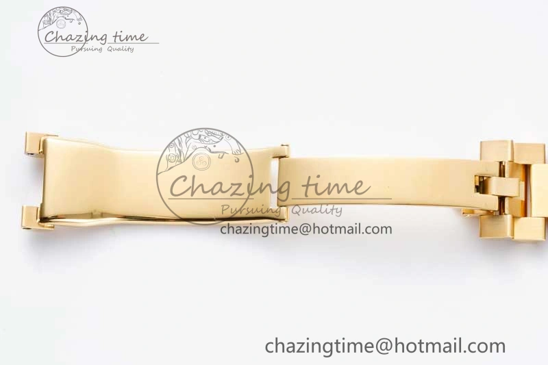 Day Date 36 YG RAF Best Edition Brown Wave Dial on YG Bracelet A2836