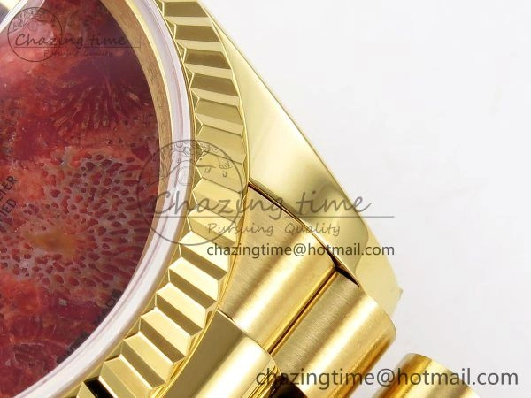 Day Date 36 YG RAF Best Edition Rock Dial on YG Bracelet A2836