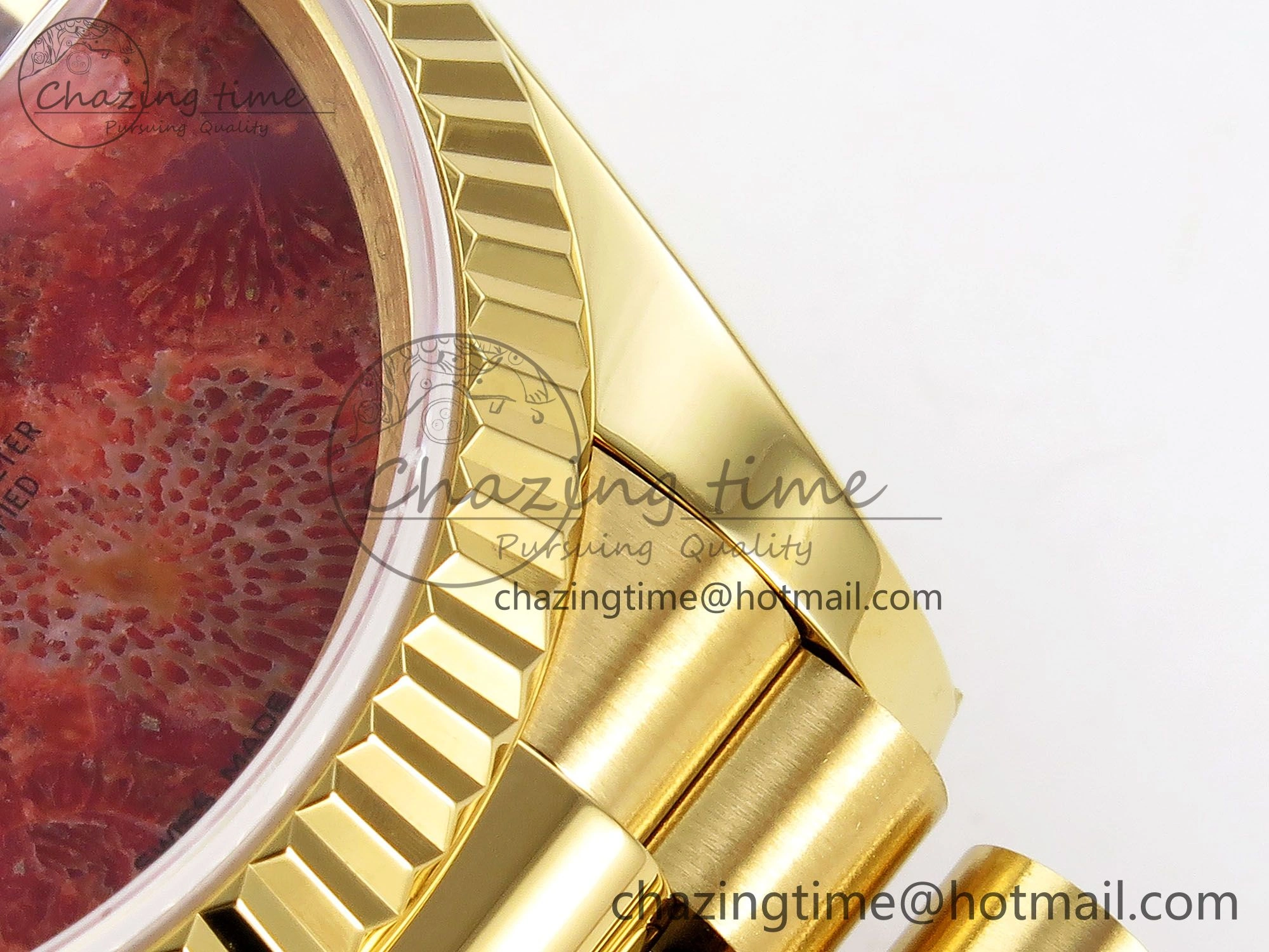 Day Date 36 YG RAF Best Edition Rock Dial on YG Bracelet A2836