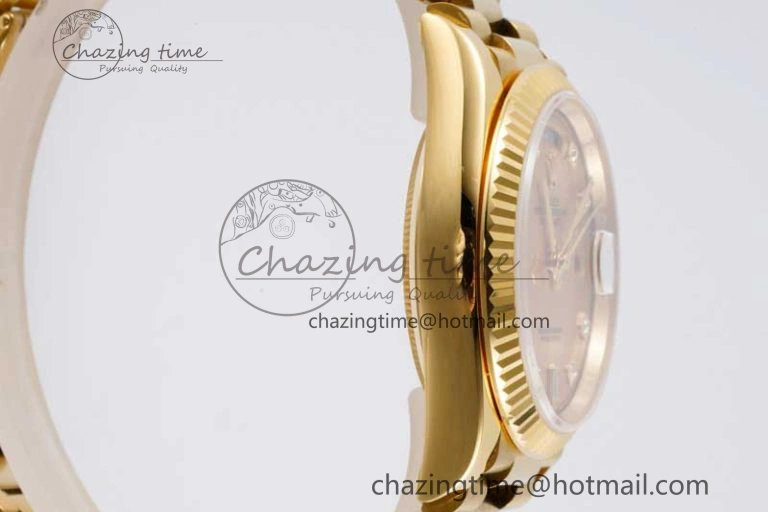 Day Date 36 YG RAF Best Edition YG Diamonds Dial on YG Bracelet A2836