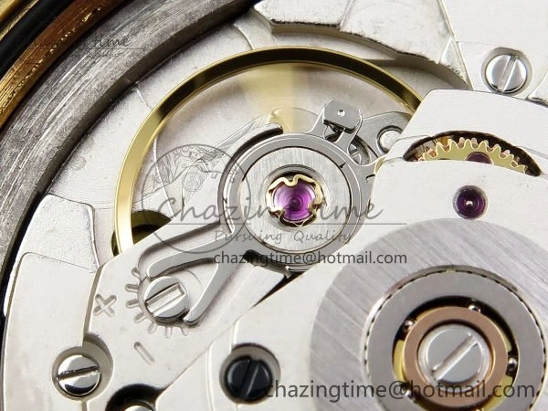 Day Date 36 YG TWSF Best Edition Orange Red Roman Diamonds Dial on YG Bracelet A2836