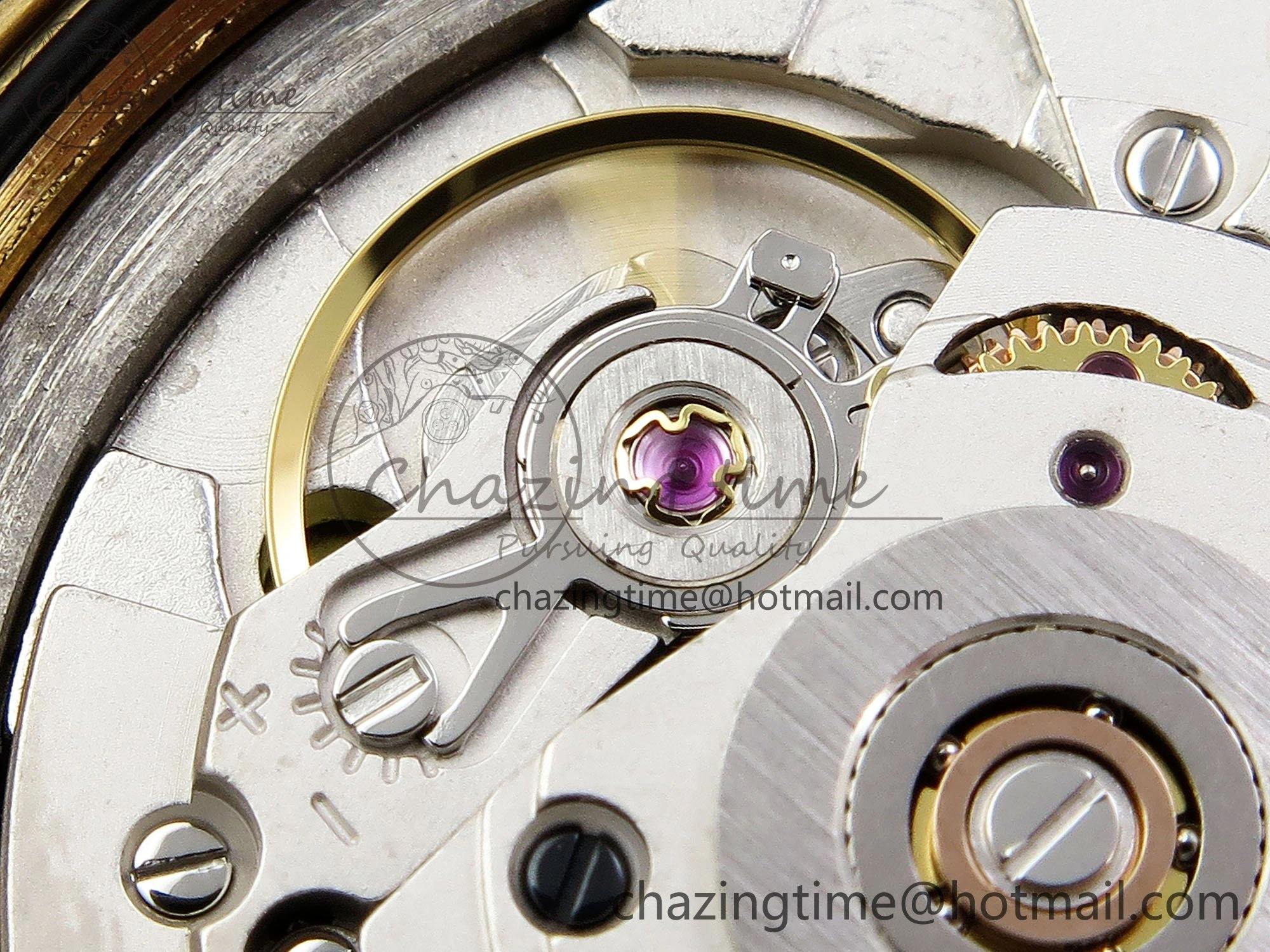 Day Date 36 YG TWSF Best Edition Orange Red Roman Diamonds Dial on YG Bracelet A2836