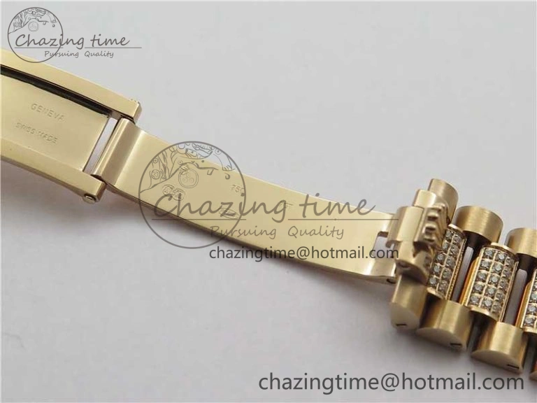 Day-Date 36mm 128235 RG Crystal BP Best Edition RG Crystal Marker Dial on RG President Bracelet A2836
