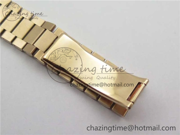 Day-Date 36mm 128235 RG Crystal BP Best Edition RG Crystal Marker Dial on RG President Bracelet A2836