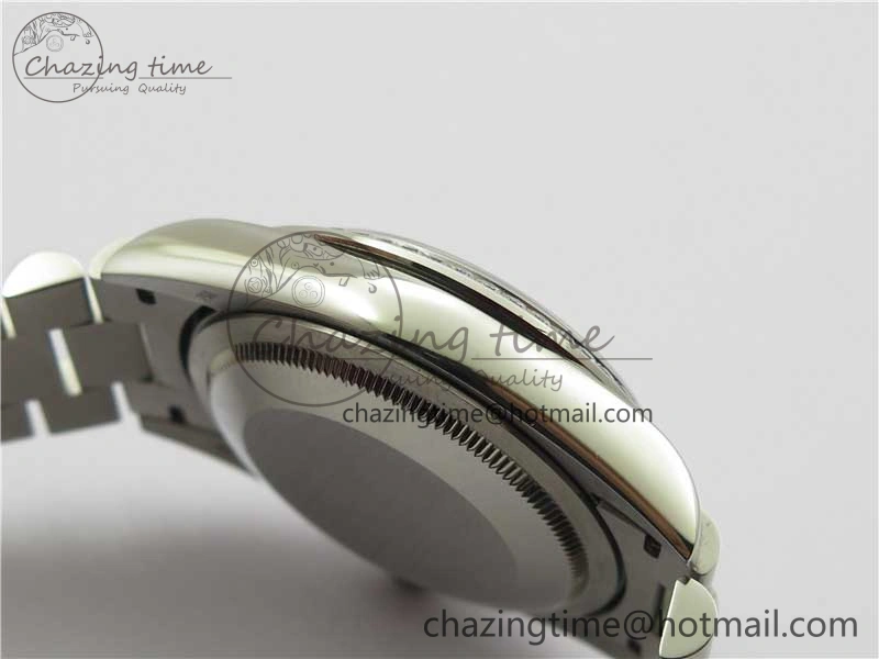 Day-Date 36mm 128239 SS Crystal BP Best Edition Blue Crystal Marker Dial on SS President Bracelet A2836