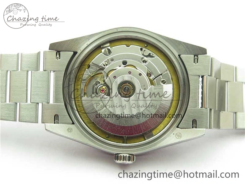 Day-Date 36mm 128239 SS Crystal BP Best Edition Blue Crystal Marker Dial on SS President Bracelet A2836
