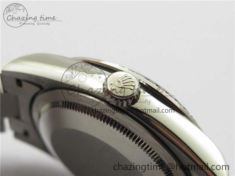 Day-Date 36mm 128239 SS Crystal BP Best Edition Silver Crystal Marker Dial on SS President Bracelet A2836