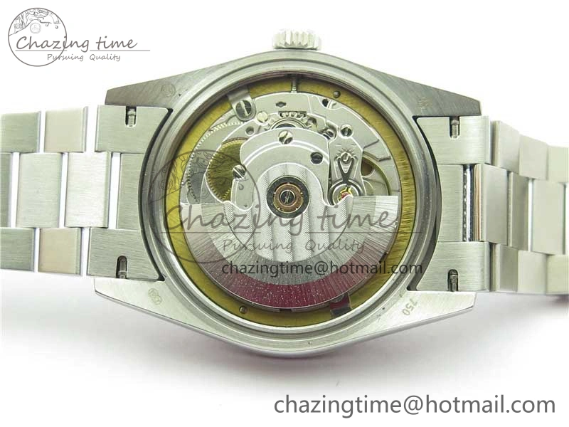 Day-Date 36mm 128239 SS Crystal BP Best Edition Silver Crystal Marker Dial on SS President Bracelet A2836
