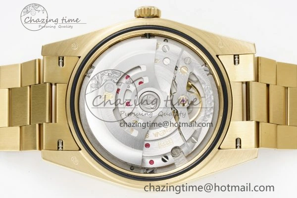 Day Date 40 228238 YG JDF 1:1 Best Edition Green Dial on YG Bracelet VR3255