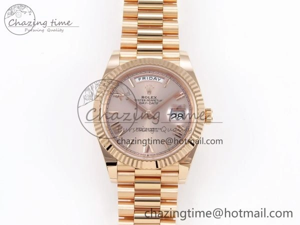 Day Date 40 RG 228235 ARF 1:1 Best Edition RG Roman Dial on President Bracelet VR3255