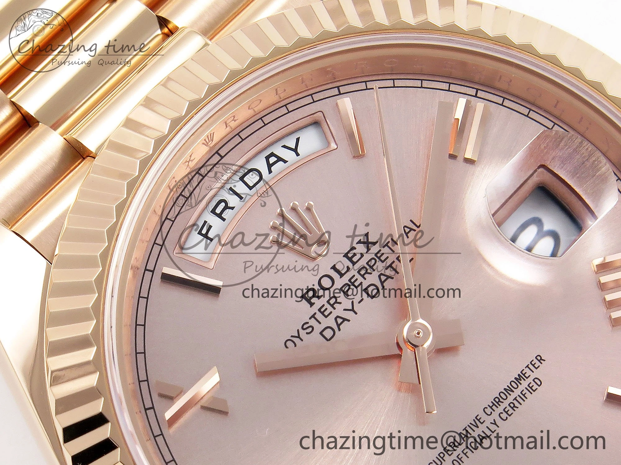 Day Date 40 RG 228235 ARF 1:1 Best Edition RG Roman Dial on President Bracelet VR3255
