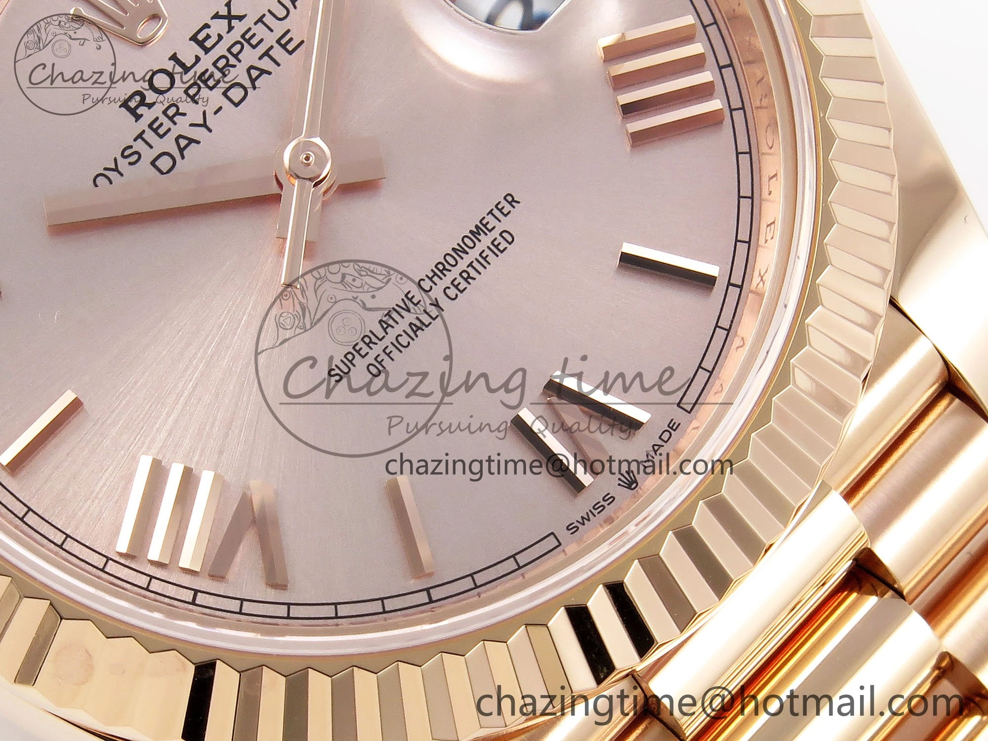 Day Date 40 RG 228235 ARF 1:1 Best Edition RG Roman Dial on President Bracelet VR3255