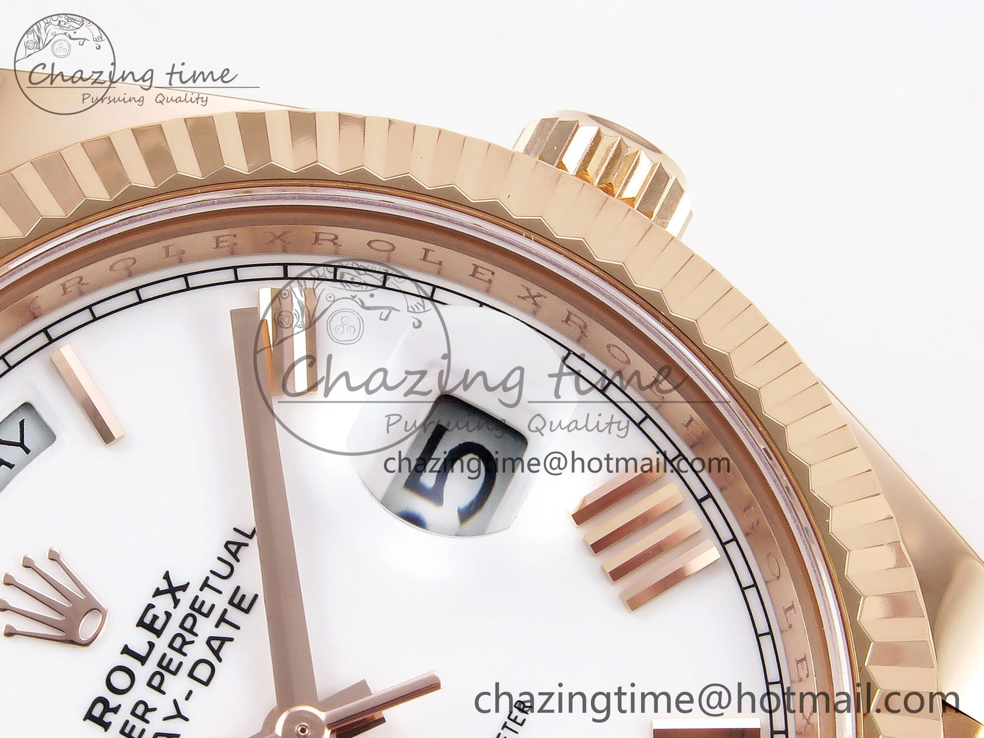 Day Date 40 RG 228235 ARF 1:1 Best Edition White Roman Dial on President Bracelet VR3255