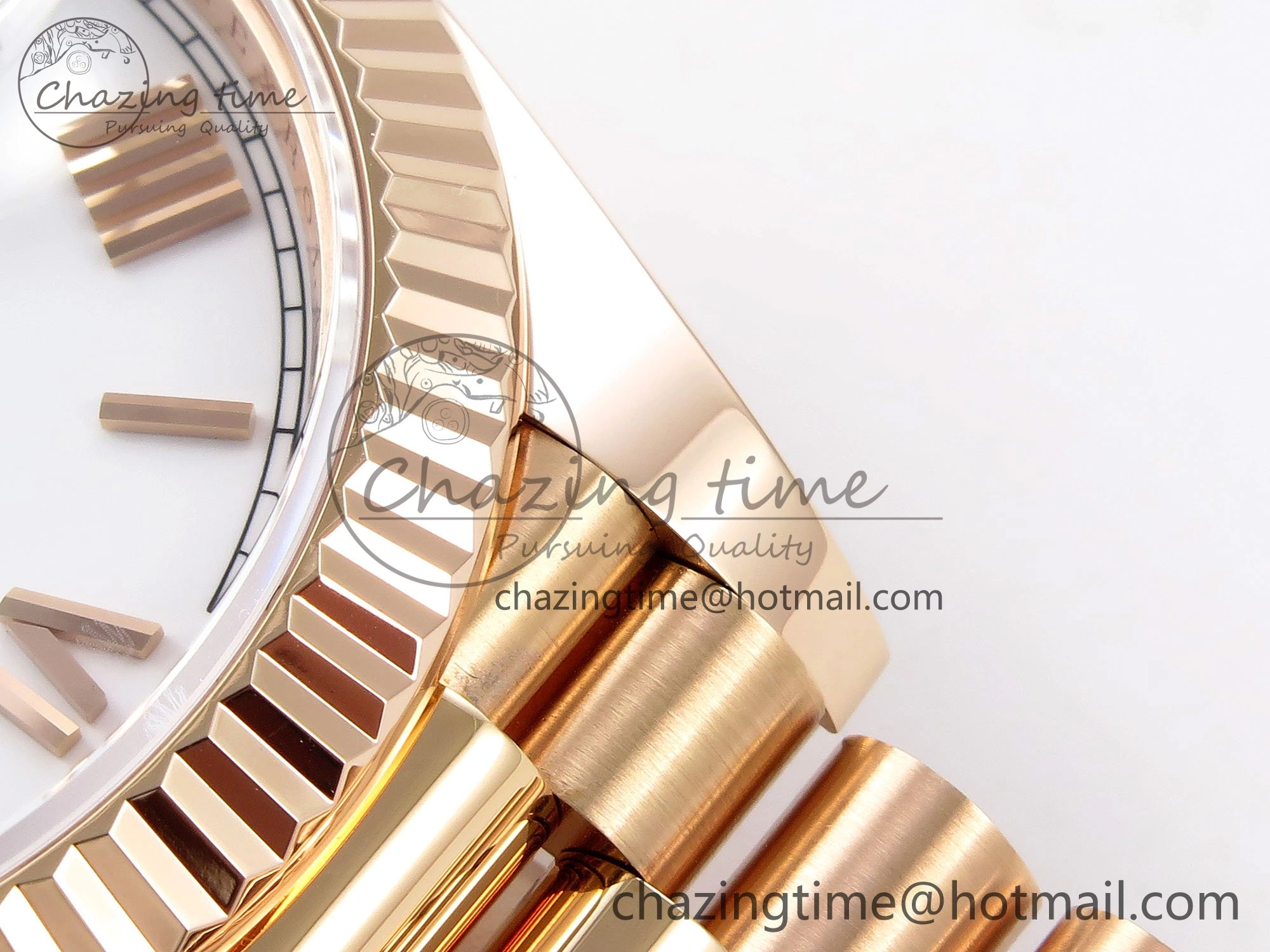 Day Date 40 RG 228235 ARF 1:1 Best Edition White Roman Dial on President Bracelet VR3255