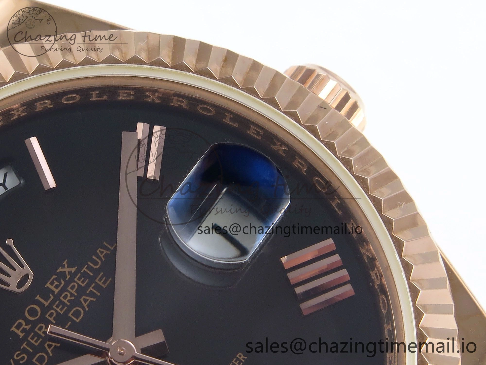 Day Date 40 RG 228235 KF 1:1 Best Edition Gray Roman Dial on President Bracelet VR3255 (Gain Weight)