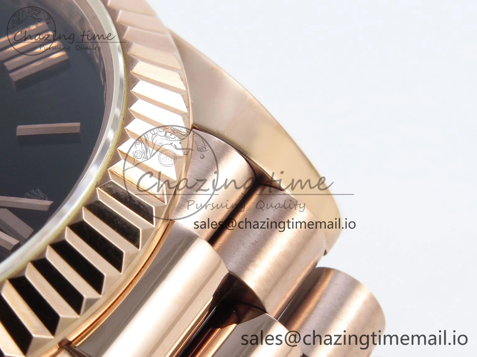 Day Date 40 RG 228235 KF 1:1 Best Edition Gray Roman Dial on President Bracelet VR3255 (Gain Weight)