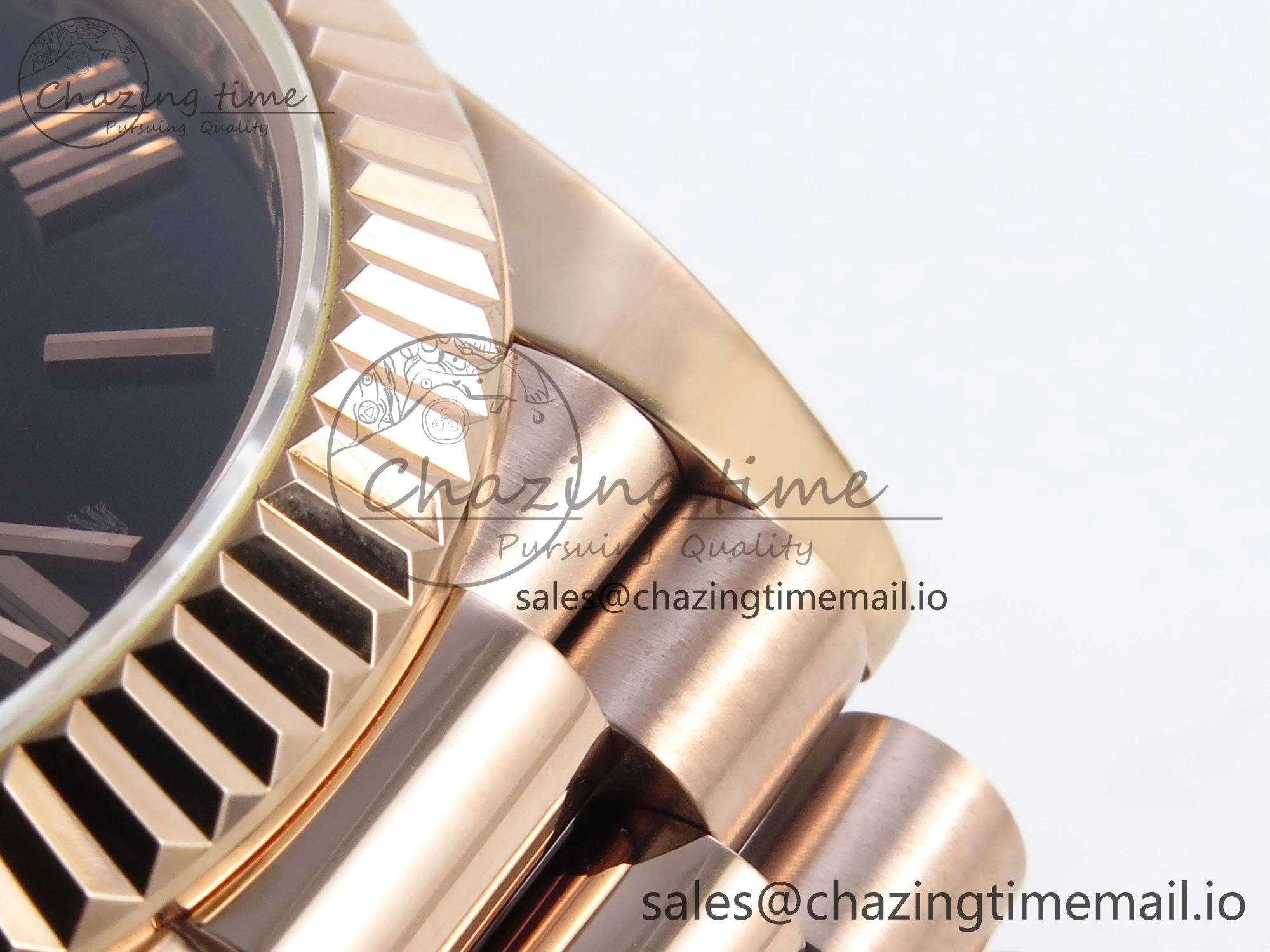 Day Date 40 RG 228235 KF 1:1 Best Edition Gray Roman Dial on President Bracelet VR3255 (Gain Weight)