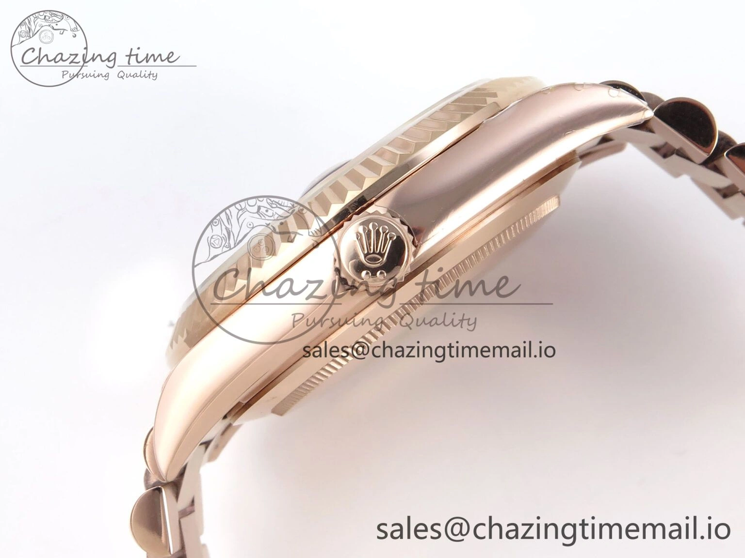 Day Date 40 RG 228235 KF 1:1 Best Edition RG Crystal Dial on President Bracelet VR3255 (Gain Weight)