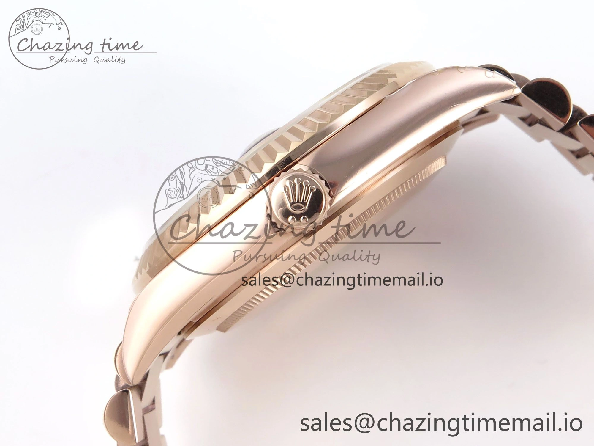 Day Date 40 RG 228235 KF 1:1 Best Edition RG Crystal Dial on President Bracelet VR3255 (Gain Weight)