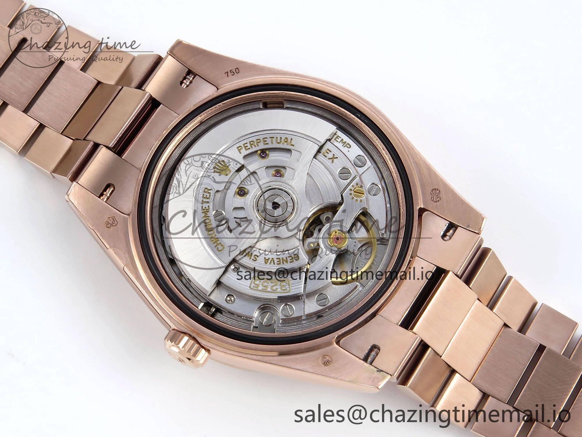 Day Date 40 RG 228235 KF 1:1 Best Edition RG Crystal Dial on President Bracelet VR3255 (Gain Weight)