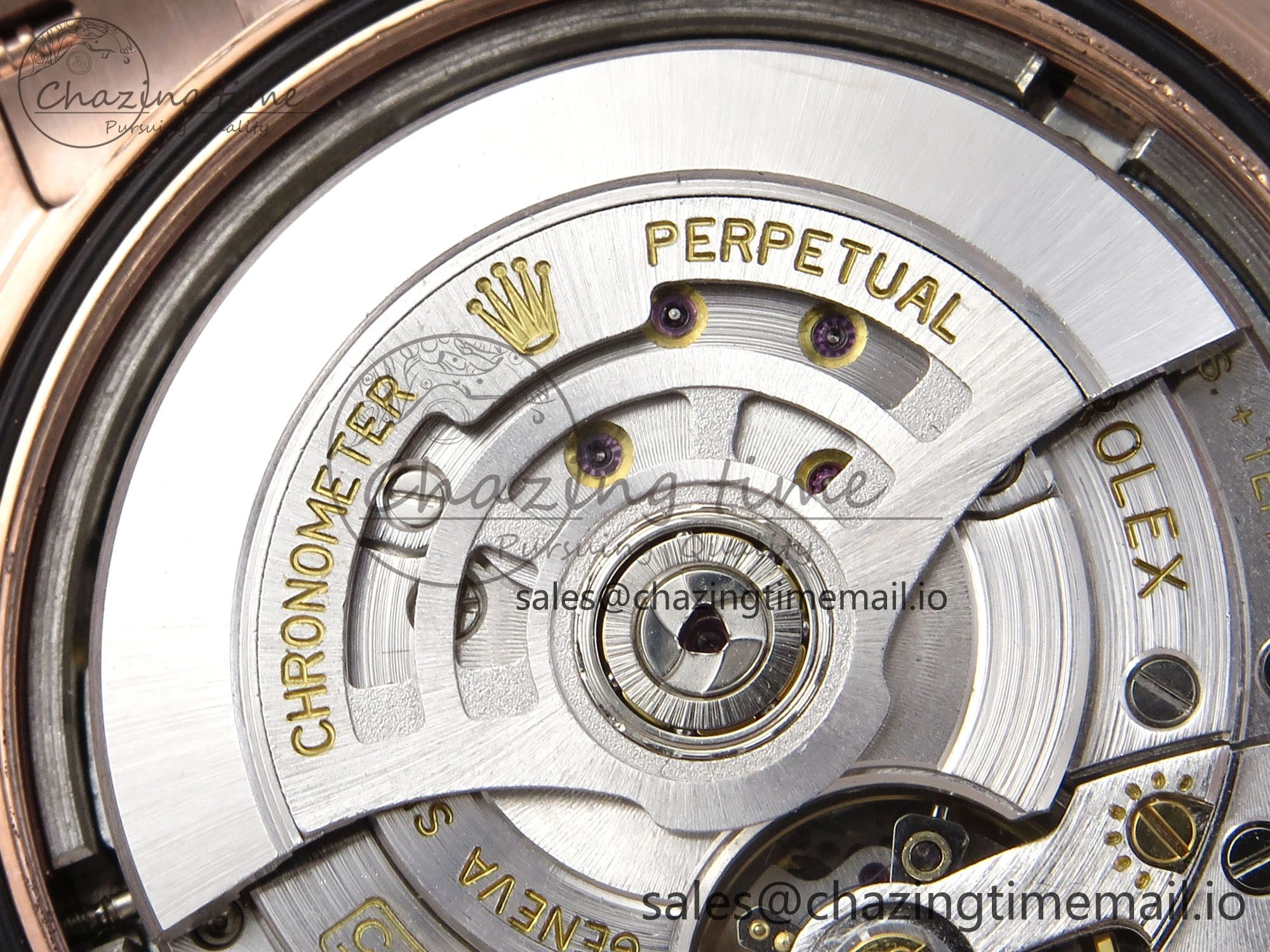 Day Date 40 RG 228235 KF 1:1 Best Edition RG Crystal Dial on President Bracelet VR3255 (Gain Weight)