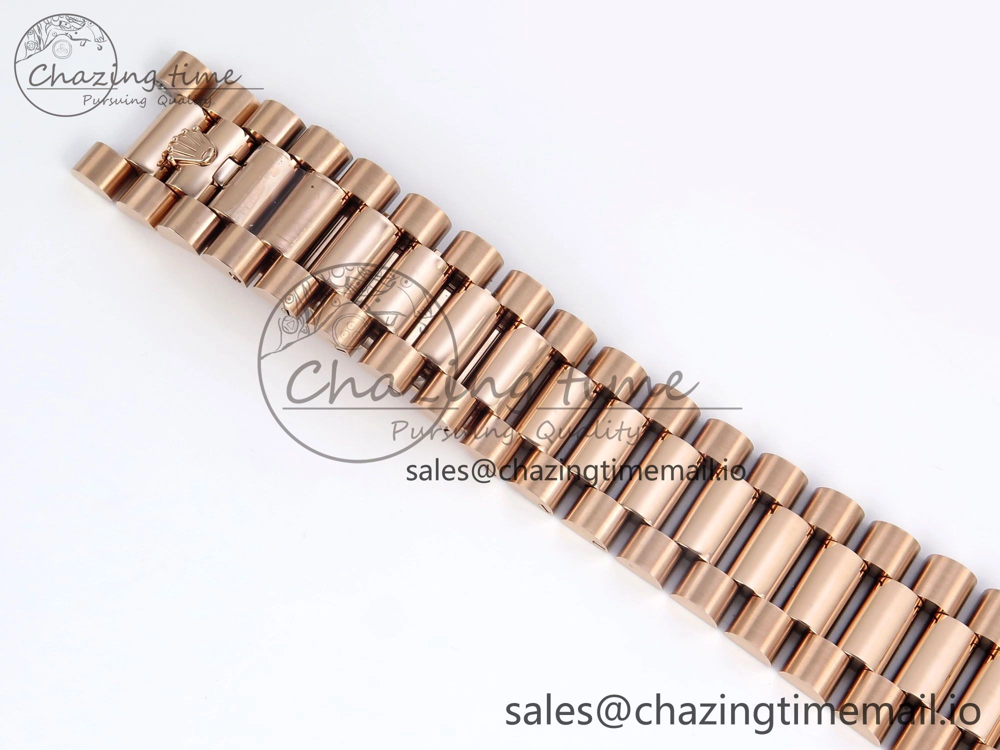 Day Date 40 RG 228235 KF 1:1 Best Edition RG Crystal Dial on President Bracelet VR3255 (Gain Weight)