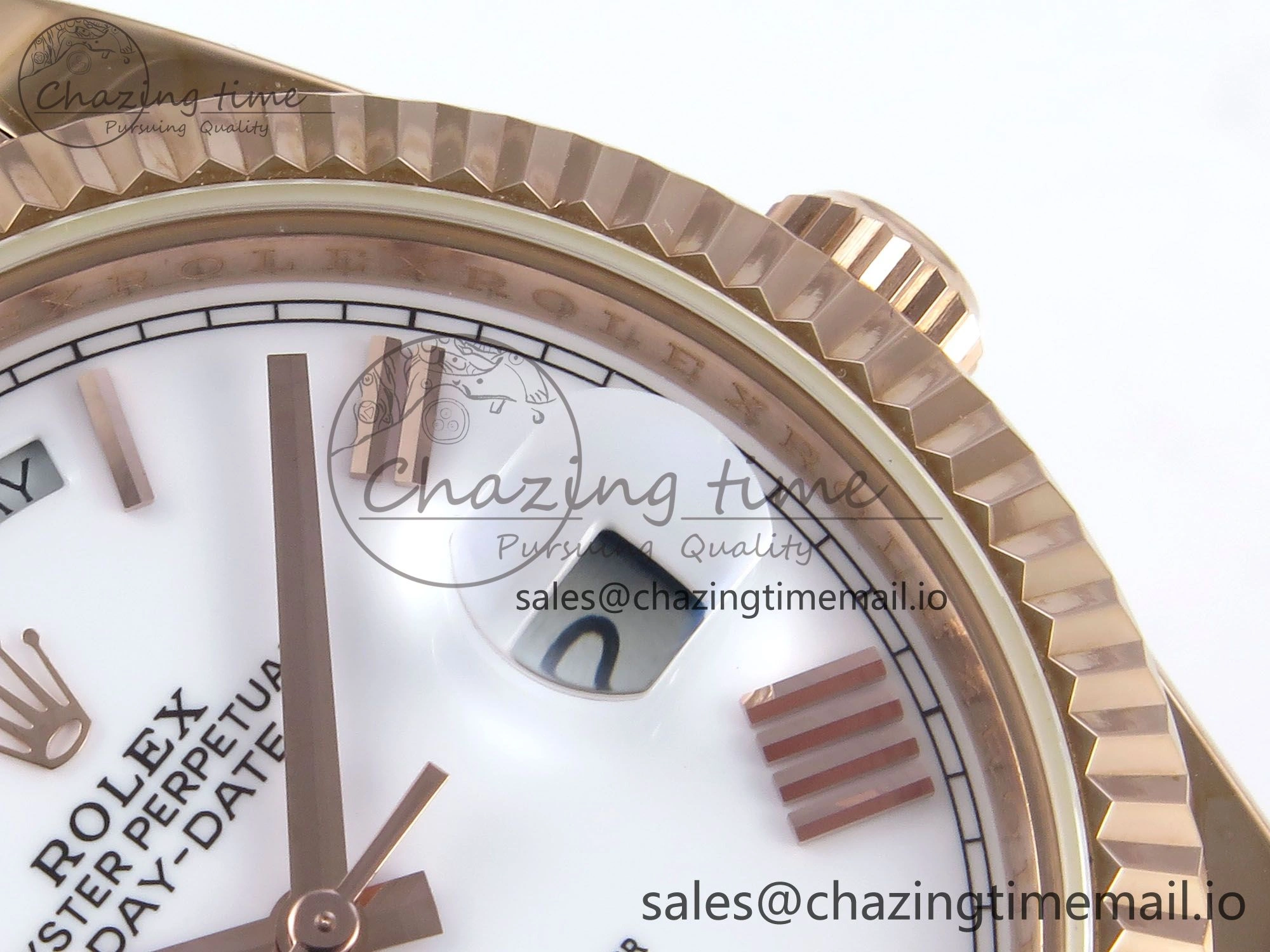 Day Date 40 RG 228235 KF 1:1 Best Edition White Roman Dial on President Bracelet VR3255 (Gain Weight)