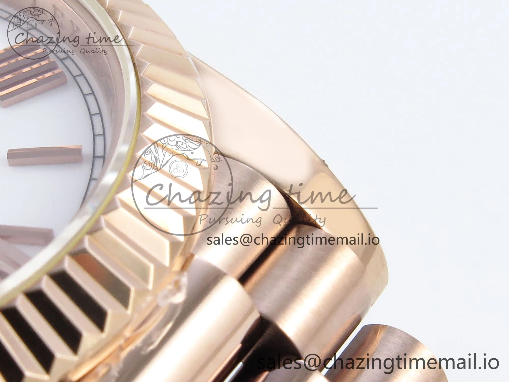 Day Date 40 RG 228235 KF 1:1 Best Edition White Roman Dial on President Bracelet VR3255 (Gain Weight)