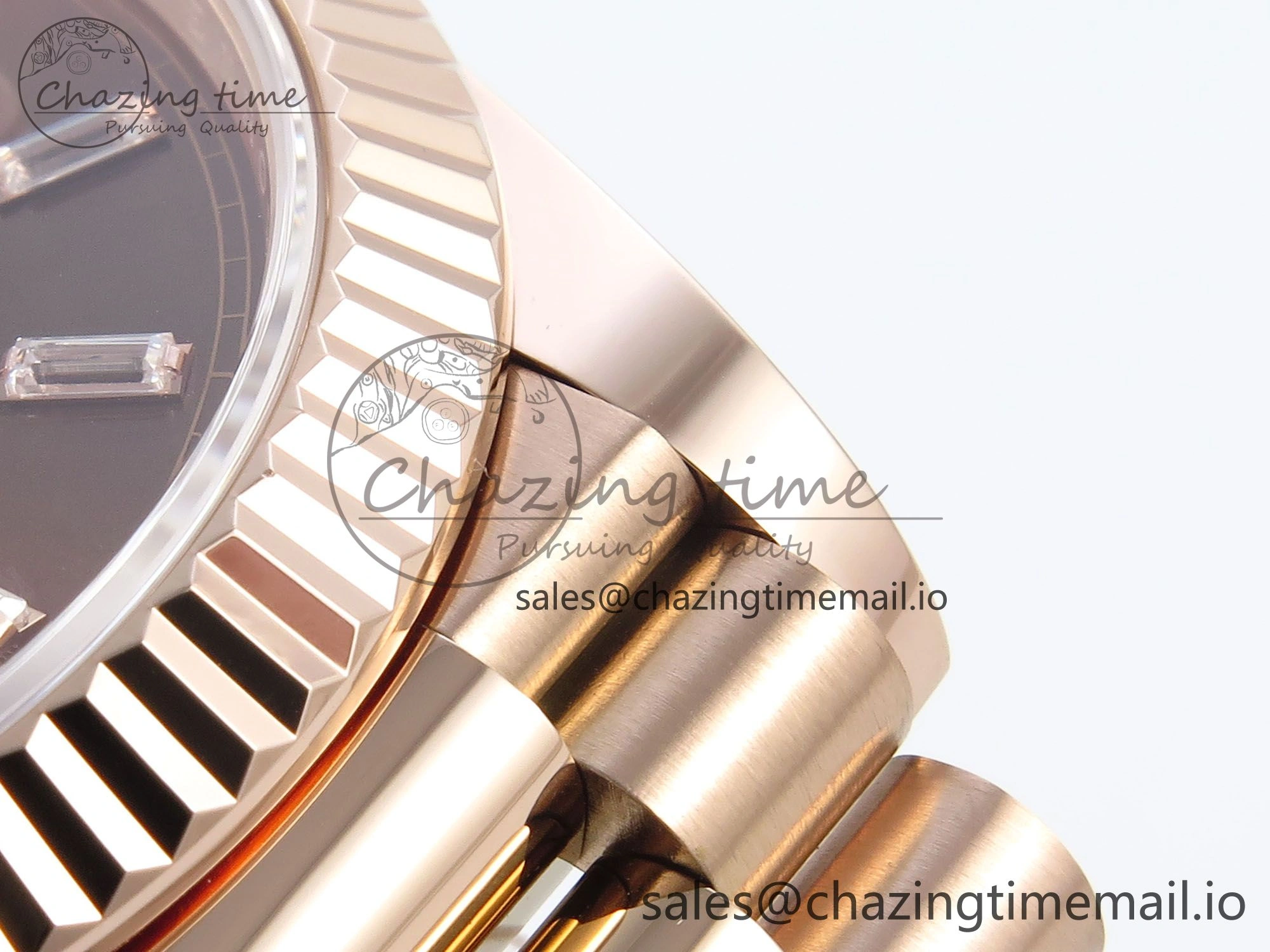 Day Date 40 RG 228235 Noob 1:1 Best Edition Brown Crystal Dial on President Bracelet A2836 (Gain Weight)